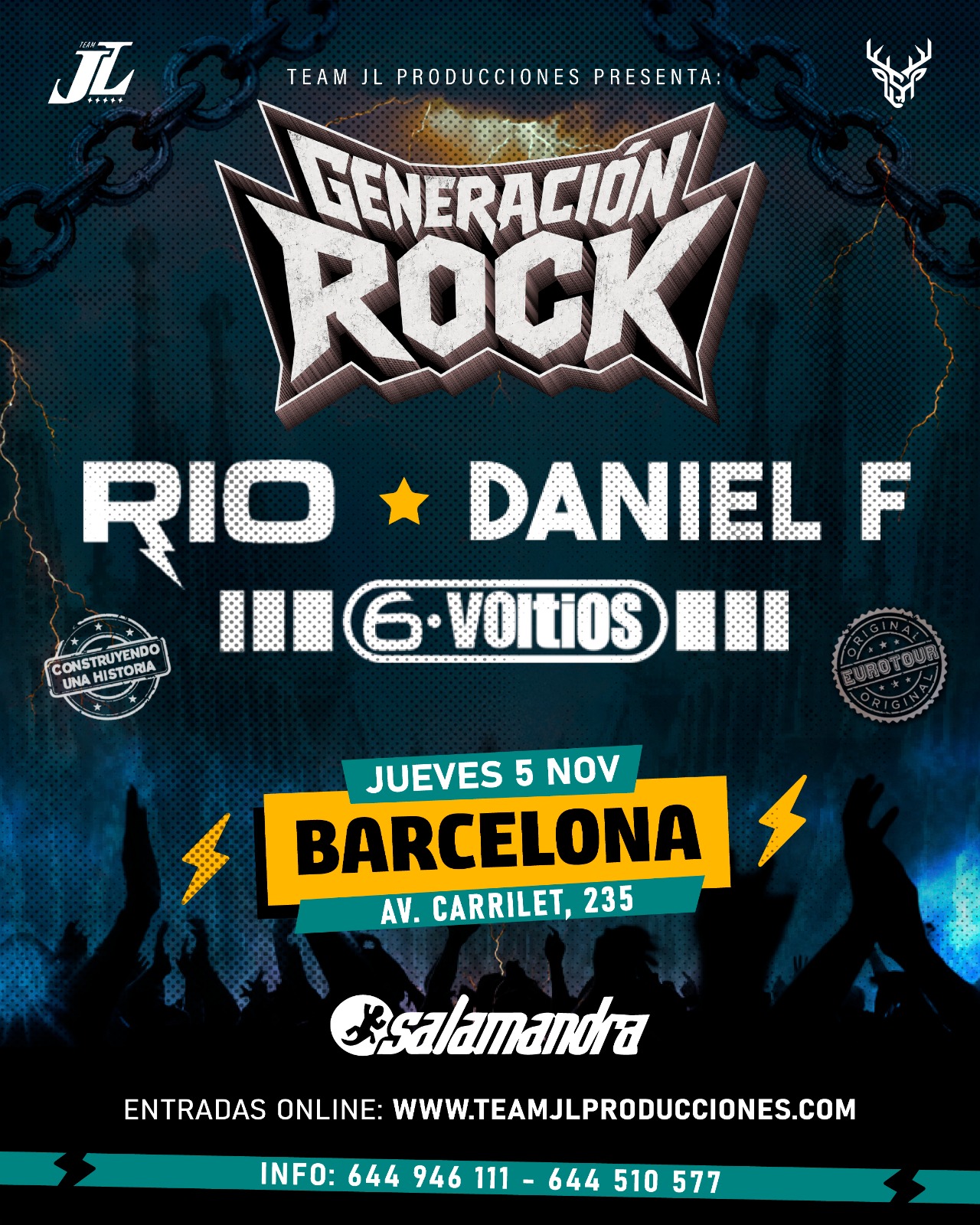 Flyer Concierto Barcelona